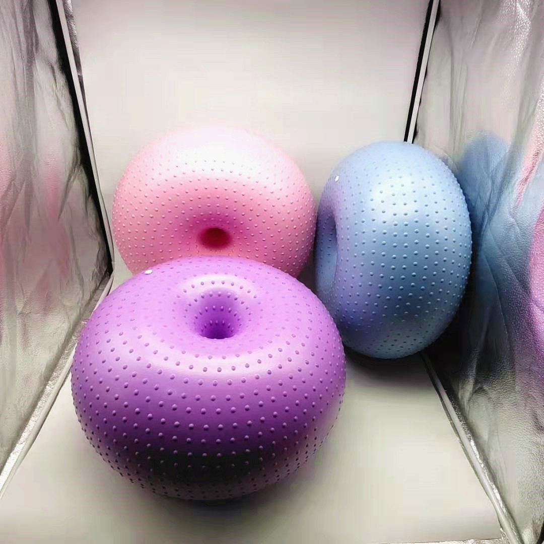 New Yoga Ball Donuts Thickened - مراجعة Yoga Fitness Apple وسعره
