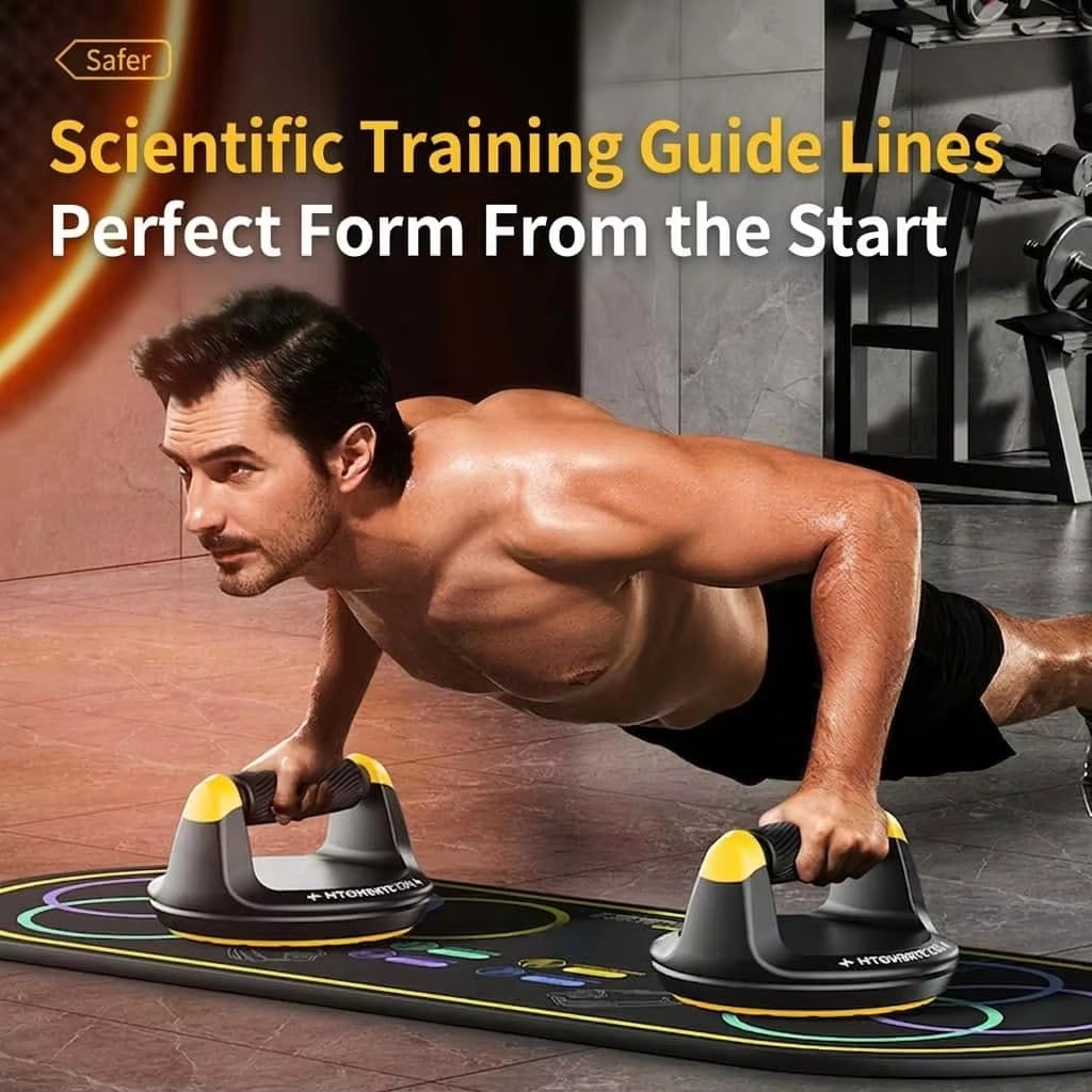 360 °   لوح تدريب دوار محمول ل - مراجعة Push Up Board وسعره
